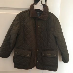 Polo quilted boys jacket.